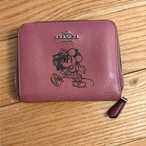 Coach Minnie Mouse Zip Wallet